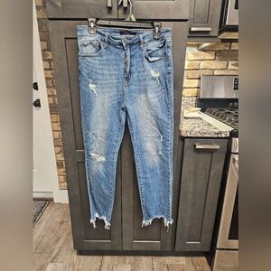 Risen Distressed skinny jeans Size 13 and 31 waist
